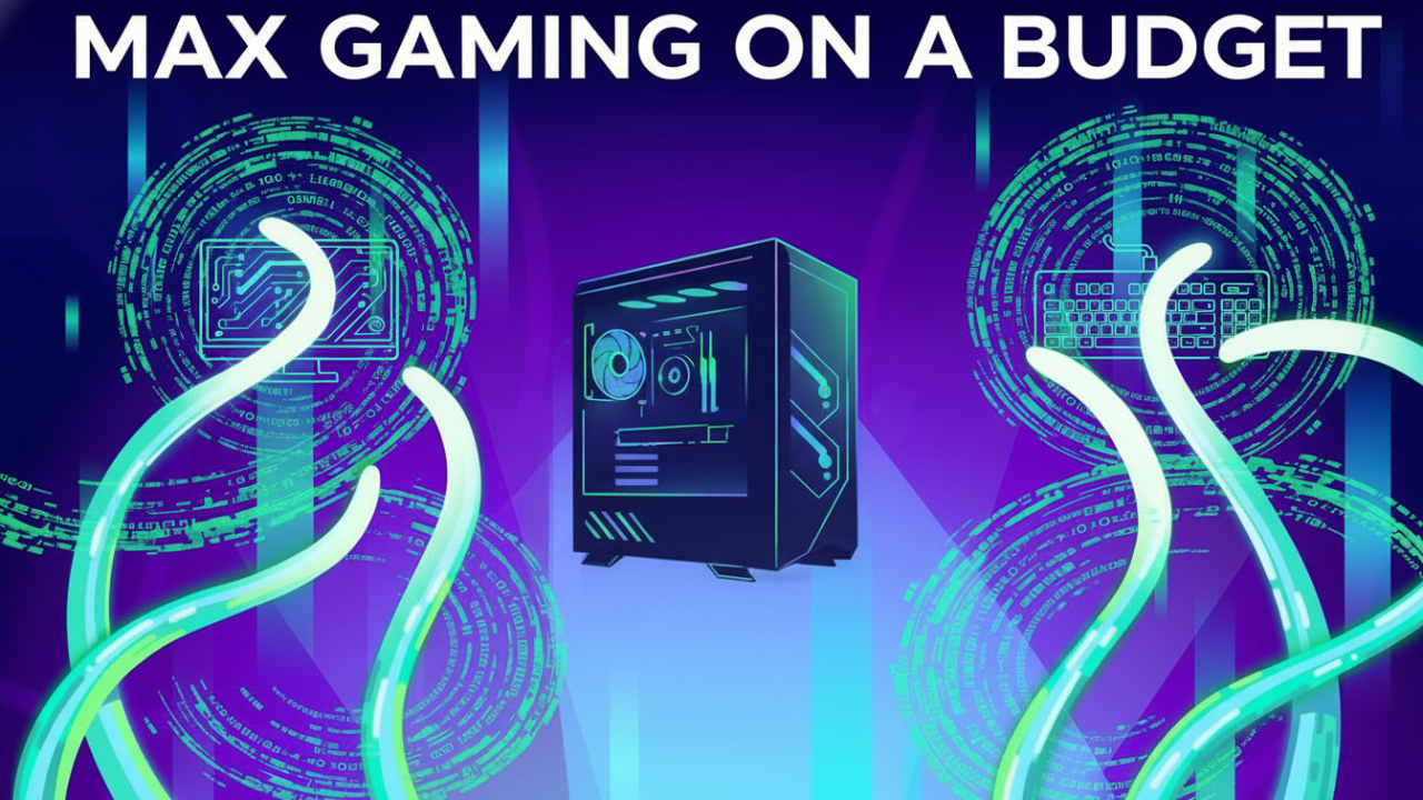 Image of a budget gaming setup peripherals